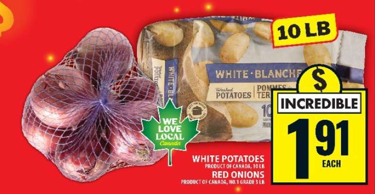 White Potatoes & Red Onions