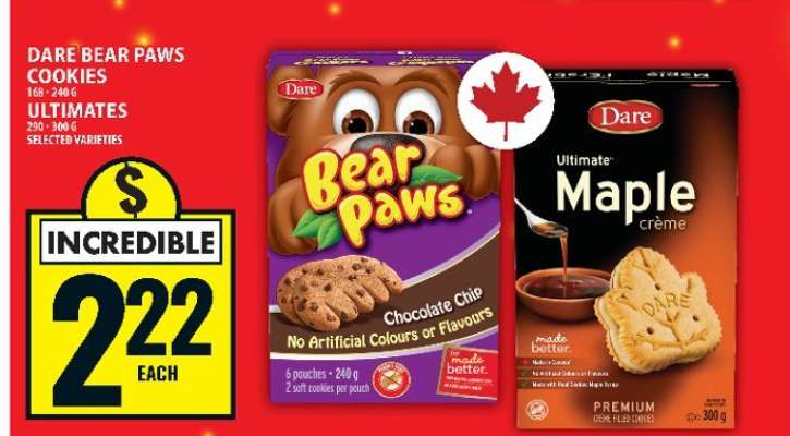 Dare Bear Paws Cookies / Ultimates