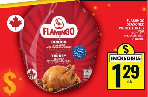 Flamingo Seasoned Whole Turkey