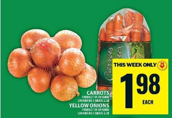Carrots and Yellow Onions