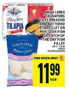 High Liner Signature Cuts Breaded and Battered Fish Fillet or Pan-Sear Fish or Catch of the Day Fish Fillet