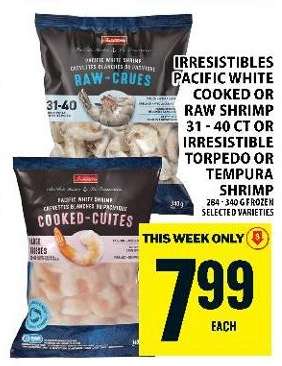 IRRESISTIBLES PACIFIC WHITE SHRIMP