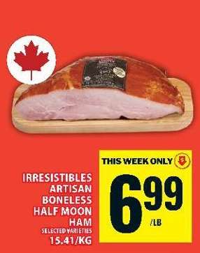 IRRESISTIBLES ARTISAN BONELESS HALF MOON HAM