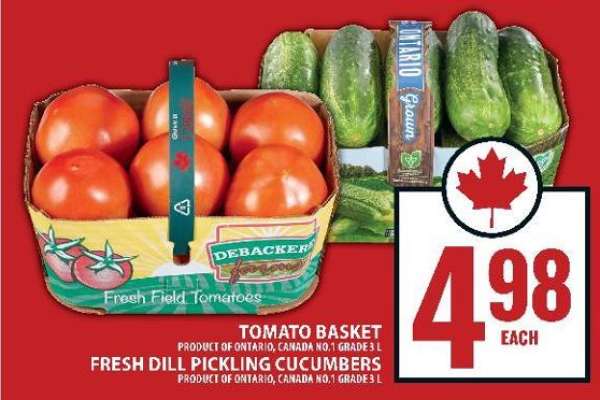 Tomato Basket / Fresh Dill Pickling Cucumbers