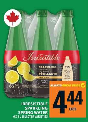Irresistible Sparkling Spring Water