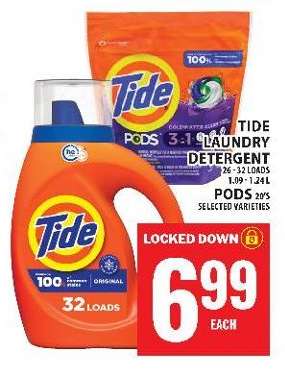 Tide Laundry Detergent or Pods