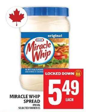 Miracle Whip Spread