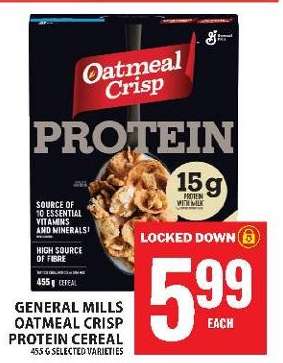 General Mills Oatmeal Crisp Protein Cereal