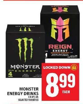 MONSTER ENERGY DRINKS