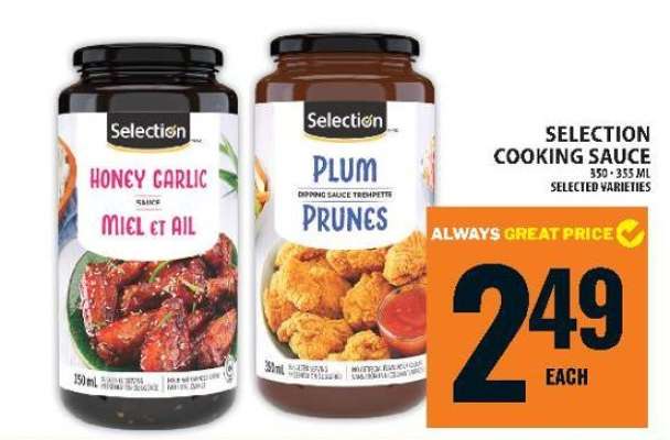 Selection Cooking Sauce