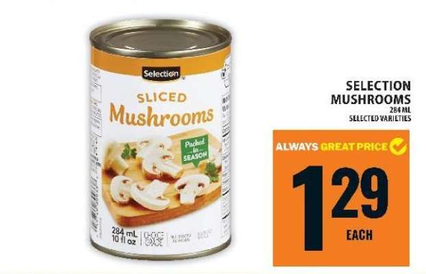 Selection Sliced Mushrooms