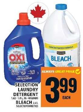 Selection Laundry Detergent & Bleach
