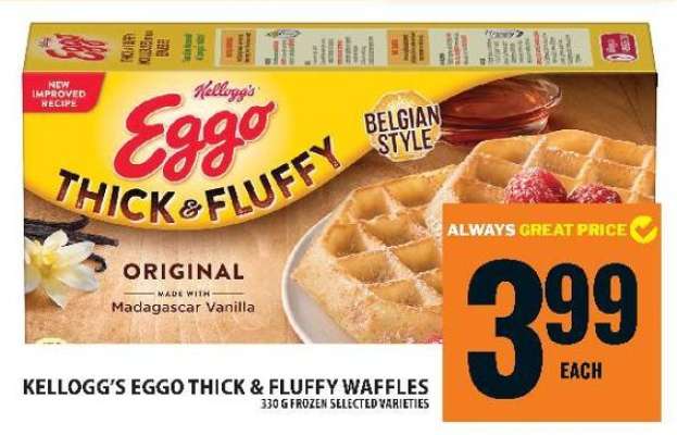 KELLOGG’S EGGO THICK & FLUFFY WAFFLES