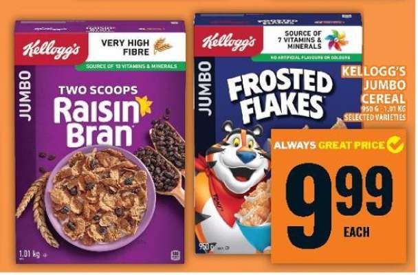 KELLOGG'S JUMBO CEREAL