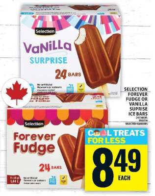 SELECTION FOREVER FUDGE OR VANILLA SURPRISE ICE BARS