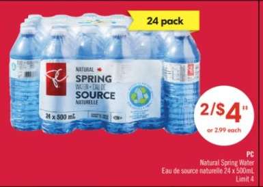 PC NATURAL SPRING WATER