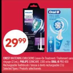 PHILIPS SONICARE 1300 or/or ORAL-B PRO 400