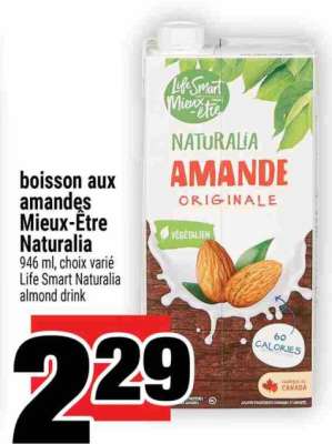 BOISSON AUX AMANDES MIEUX-ÊTRE NATURALIA