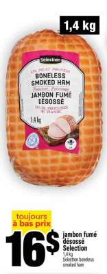 JAMBON FUMÉ DÉSOSSÉ SELECTION
