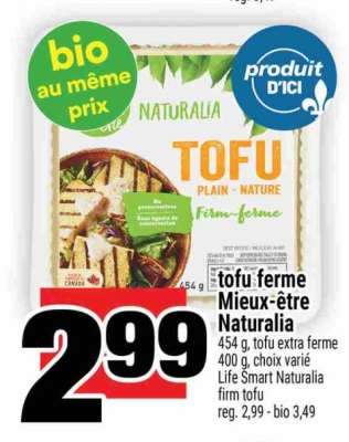tofu ferme Mieux-être Naturalia