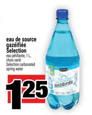 EAU DE SOURCE GAZÉIFIÉE SELECTION
