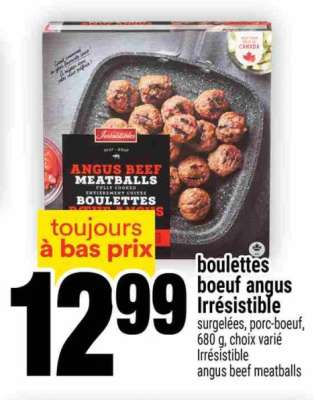 boulettes boeuf angus Irrésistible