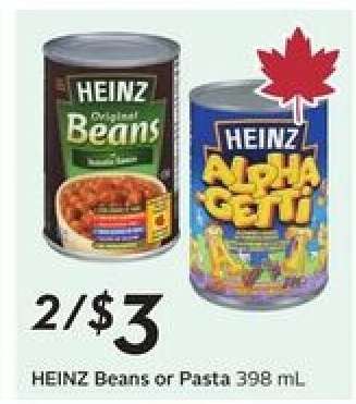 Heinz Beans or Pasta