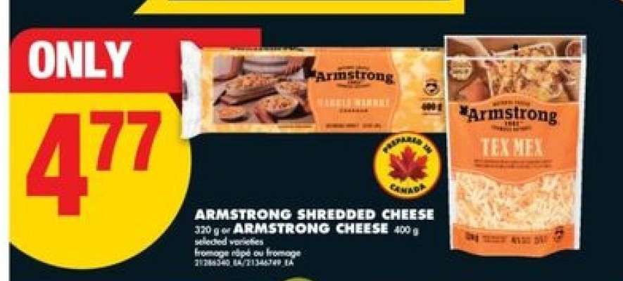 Armstrong Shredded Cheese or Armstrong Cheese