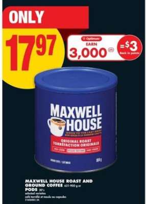 MAXWELL HOUSE Roast and Ground Coffee