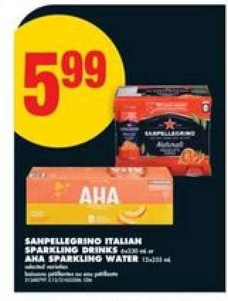 SANPELLEGRINO ITALIAN SPARKLING DRINKS / AHA SPARKLING WATER