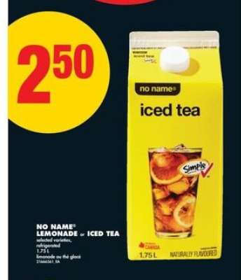 NO NAME LEMONADE or ICED TEA