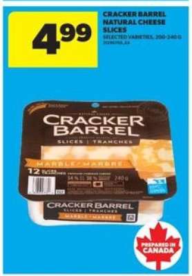 CRACKER BARREL NATURAL CHEESE SLICES
