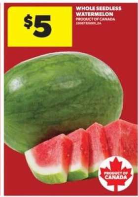 WHOLE SEEDLESS WATERMELON