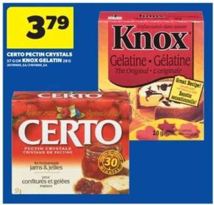 CERTO Pectin Crystals / Knox Gelatin