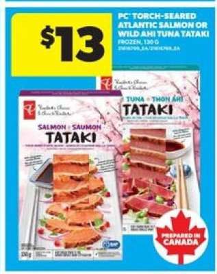 PC Torch-Seared Atlantic Salmon or Wild Ahi Tuna Tataki