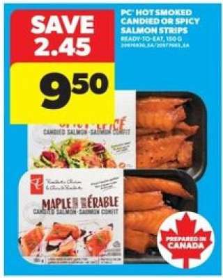 PC Hot Smoked Candied or Spicy Salmon Strips