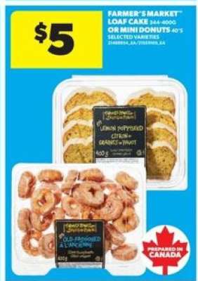 Farmer's Market Loaf Cake or Mini Donuts