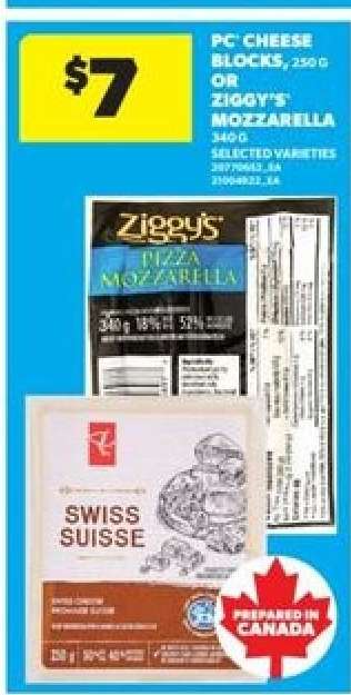 PC Cheese Blocks or Ziggy's Mozzarella