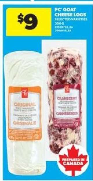 PC Goat Cheese Logs