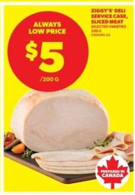 Ziggy's Deli Service Case, Sliced Meat