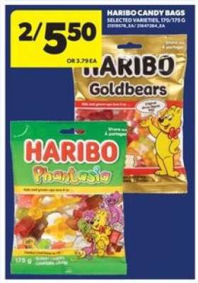 Haribo candy bags