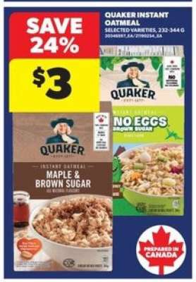 Quaker Instant Oatmeal
