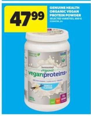 Genuine Health Organic Vegan Protein Powder