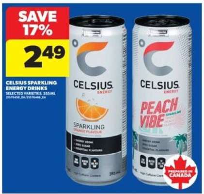 Celsius Sparkling Energy Drinks