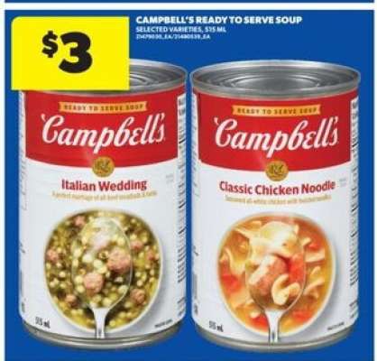 CAMPBELL’S READY TO SERVE SOUP