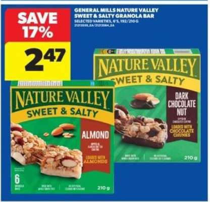 General Mills Nature Valley Sweet & Salty Granola Bar