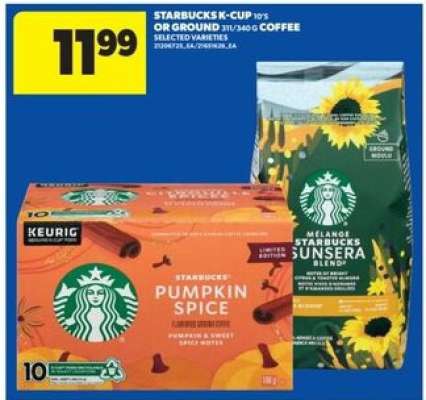 Starbucks K-Cup or Ground Coffee