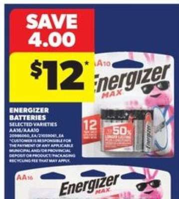 ENERGIZER BATTERIES