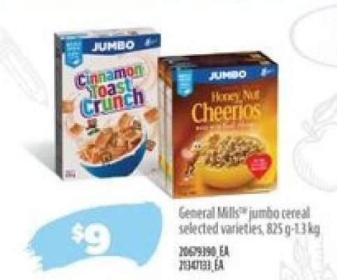 General Mills Jumbo Cereal
