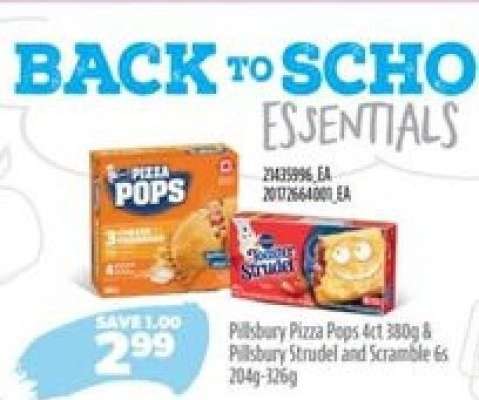 Pillsbury Pizza Pops & Pillsbury Strudel and Scramble